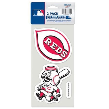 Wincraft Cincinnati Reds Set of 2 Die Cut Decals, 2PK 3208547657